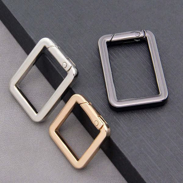 Square spring ring square buckle opening hanging buckle zinc alloy…