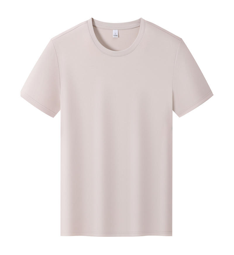 Comercio exterior europeo y americano camiseta de algodón de hielo logotipo impreso personalizado camiseta publicitaria de cuello redondo personalizada manga corta personalizada