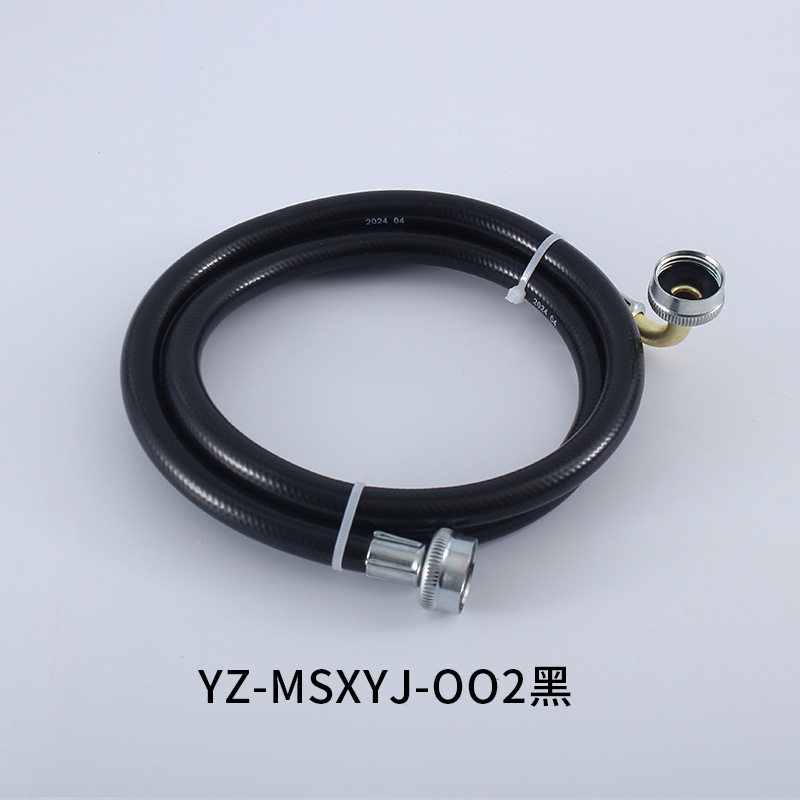 Tubo de entrada de agua para lavadora, tubo de drenaje, manguera flexible de PVC 304 de acero inoxidable, tubo corrugado, grifo antisalpicaduras, universal.