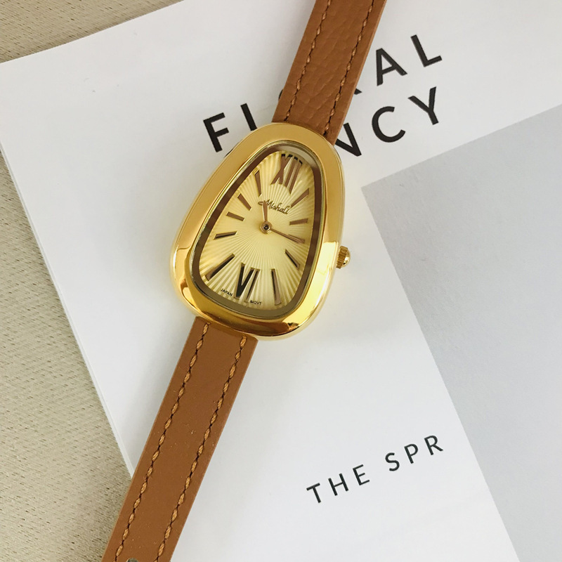 110g Weight Tempered Glass Mirror Material Genuine Leather Strap Material Watch Classification Pointer Display Type Buckle Buckle Style Oval Dial Shape Casual, Holiday Occasion Quartz Movement Solid Color Pattern All Seasons Season Women's Gender Vintage Style, Classic Style Style Vintage Style Classic Style Solid Color Buckle Quartz Watch Women's Watches 20