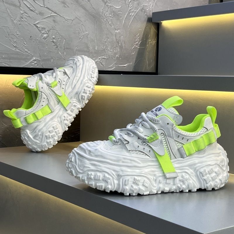 Men's Shoes 2025 Spring and Summer New Height-Increasing Thick-Soled Casual Sports Trendy High Street Versatile Breathable Dad Shoes Men's Shoes 2025 Spring and Summer New Height-Increasing Thick-Soled Casual Sports Trendy High Street Versatile Breathable Dad Shoes