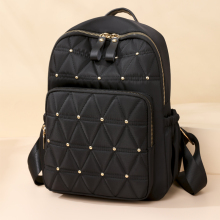 双肩包包女士2023新款韩版尼龙布背包秋冬时尚百搭大容量休闲书包