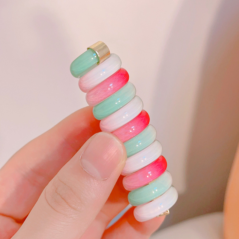 Nueva diadema con cordón para teléfono para mujer, alta gama, de aspecto alto, cabello trenzado, banda de goma, lazo para el cabello para niños, cabello trenzado con cola de caballo