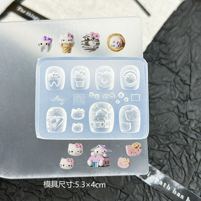 欧式美杜莎高透美甲边框装饰蛇皮祥云浮雕指甲装饰模DIY雕花胶模|undefined