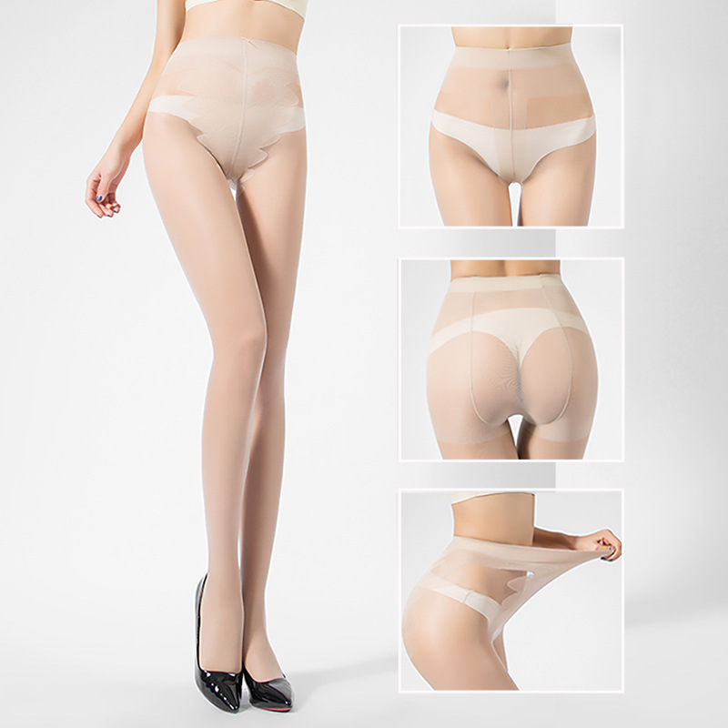 Silk Stockings Women's Ultra-thin Anti-hook Silk Sexy Black Scar Covering Invisible Full Transparent Summer Fleshy Light Leg Artifact Pants