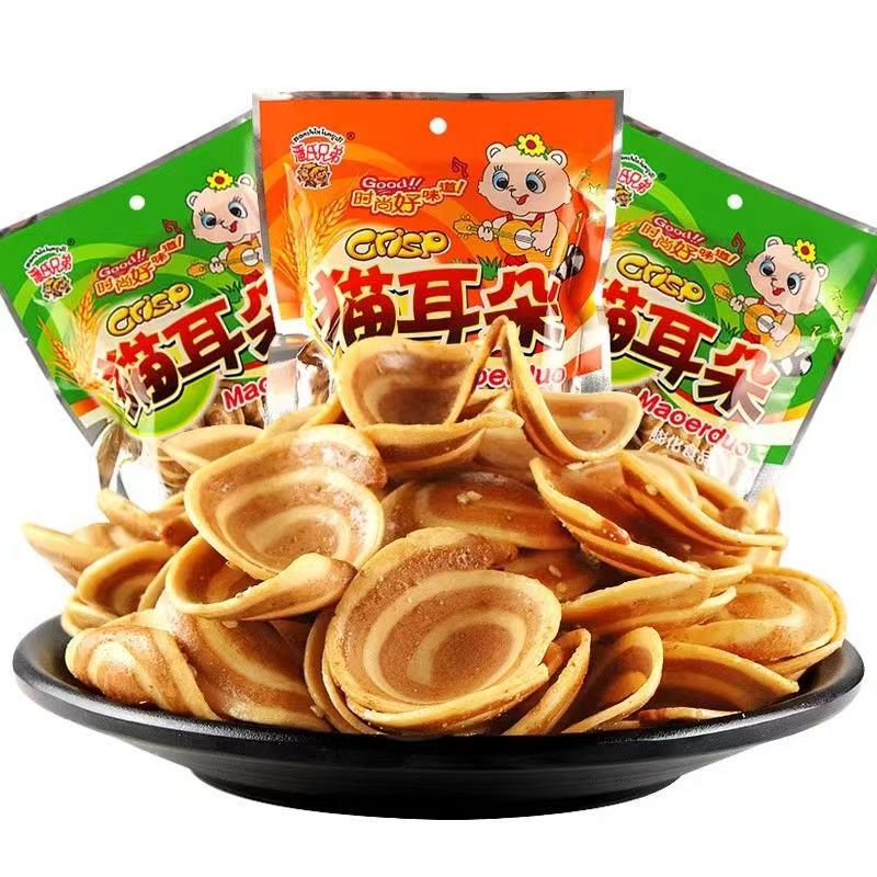 Pan Brothers Cat Ears Spicy Flavor 80g - Nostalgic Snacks, Delicious Puffed Leisure Food Pan Brothers Cat Ears Spicy Flavor 80g - Nostalgic Snacks, Delicious Puffed Leisure Food