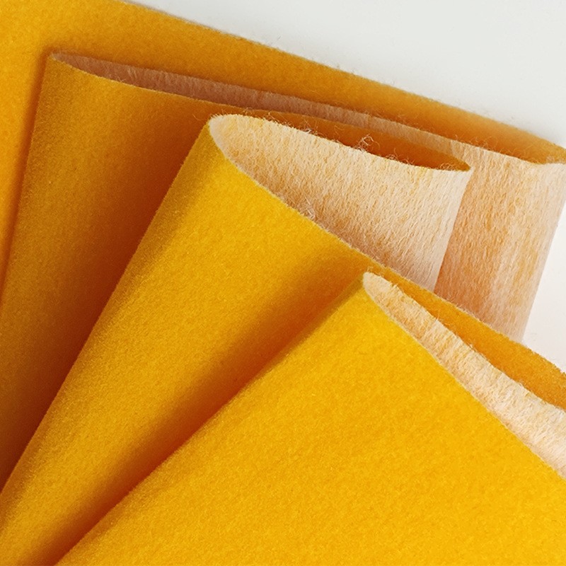 黄色短毛包装布植绒布自粘布珠宝盒礼品盒伴手礼盒化妆包内衬布