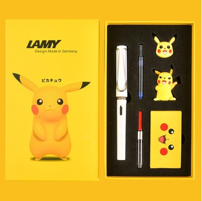 ドイツ LAMY Lingmei 万年筆ハンターピカチュウギフトボックスセットギフト男女学生書道誕生日ギフト|undefined