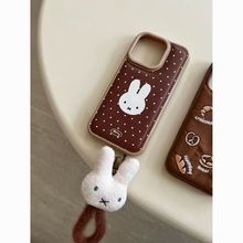 复古棕底波点米菲兔适用VIVOX300PRO手机壳新款X200/S30/S20女y52