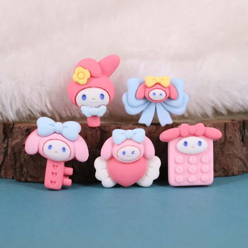 Cartoon melody series resin accessories diy cream glue mobile phone shell material hair accessories clothing shoes and bags accessories