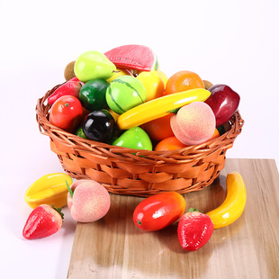 fake fruit foam fruit Apple Persimmon banana fake pomegranate model fruit shop kitchen decoration early education toys