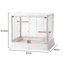 达洋B6047加大全景玻璃鸟笼观赏笼高透明家用鹦鹉笼虎皮牡丹玄凤