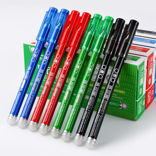 Cross-border color Erasable Gel Pen thermal erasable pen press high color value black red blue pen stationery supplies wholesale