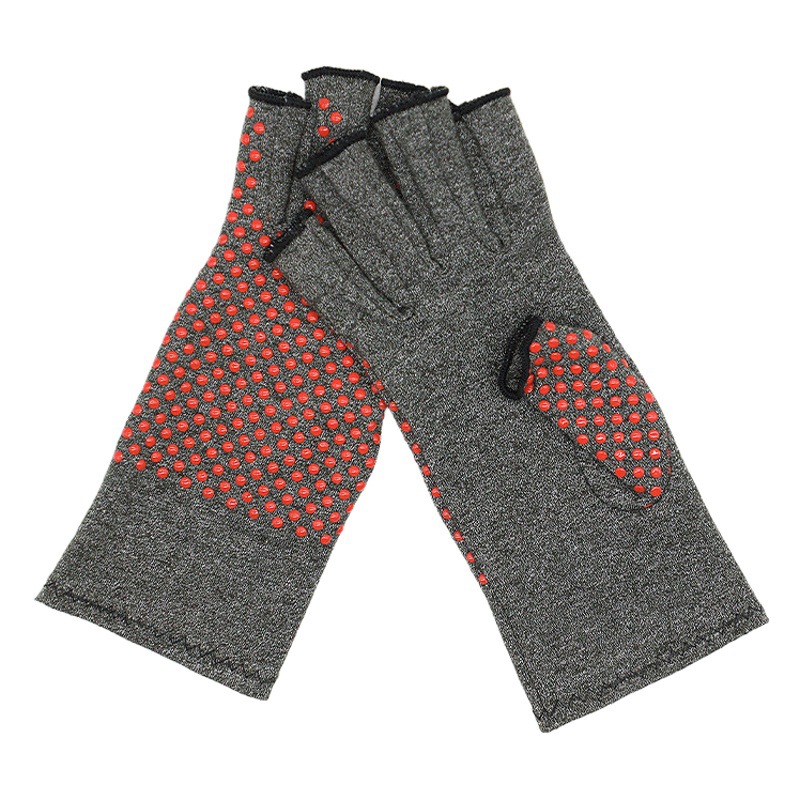 Piding antideslizante transfronterizo presión guantes de medio dedo entrenamiento de articulaciones rehabilitación deportes al aire libre fitness guantes de ciclismo al por mayor