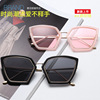 Fashionable elegant sunglasses suitable for men and women, decorations, glasses, cat's eye, fitted, wholesale