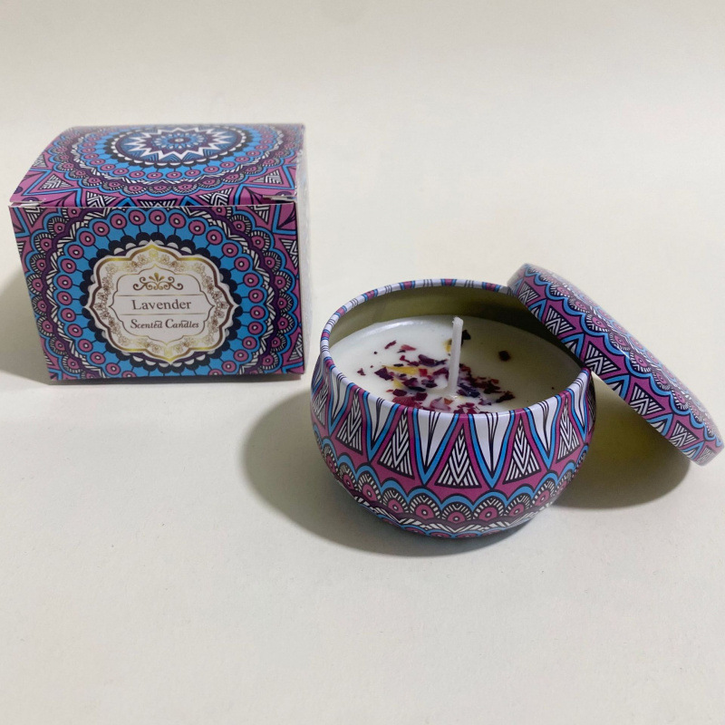 ¿Cara de soja transfronteriza con cera seca de flores? Regalos de cumpleaños de boda flores de flores de vela aromática