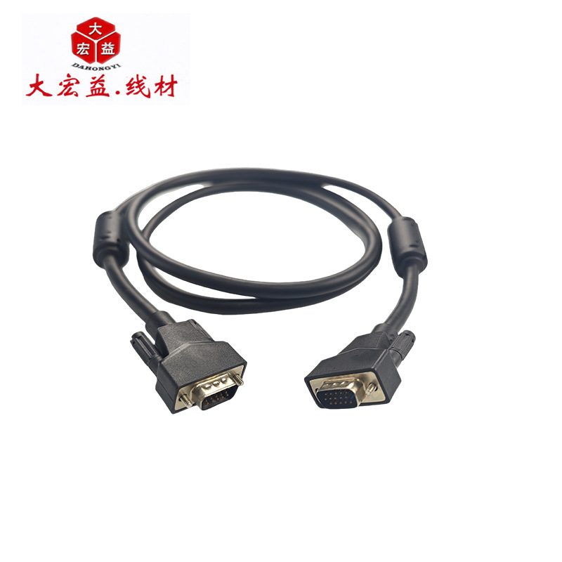 VGA3+6ȫͭVGA������ ��ʾ����������Ƶ�߿�����˫�Ż�vga��