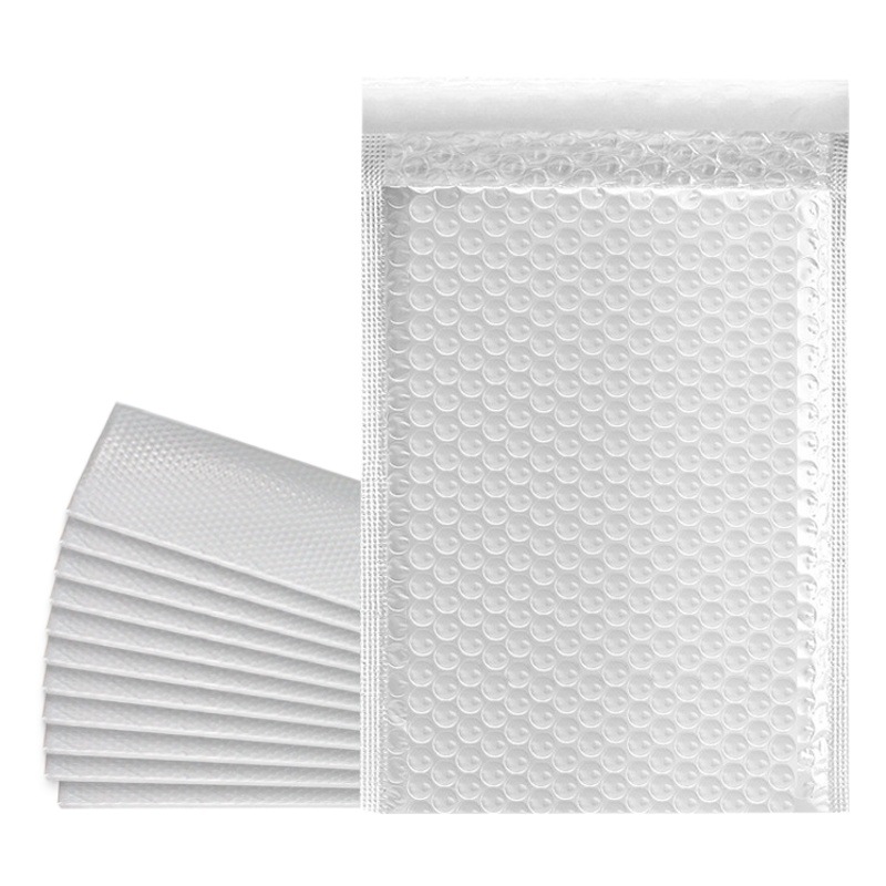 Bolsa de sobres de burbujas de película perlada compuesta blanca gruesa Bolsa de espuma impermeable y a prueba de golpes Bolsa de embalaje exprés de libro de ropa