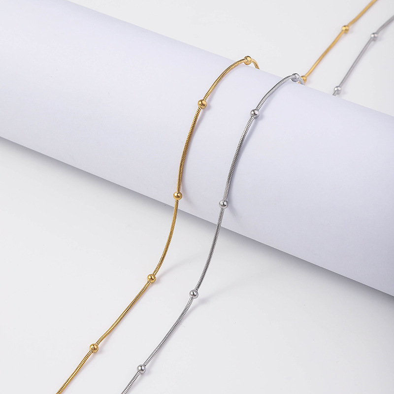 7g Weight Chain Jewelry Making Type DIY Jewelry Accessories Classification 1 Piece Quantity 304 Stainless Steel Material Solid Color Pattern Plating Design Simple Style, Classic Style Style Simple Style Classic Style Solid Color 304 Stainless Steel Plating Jewelry Accessories 7