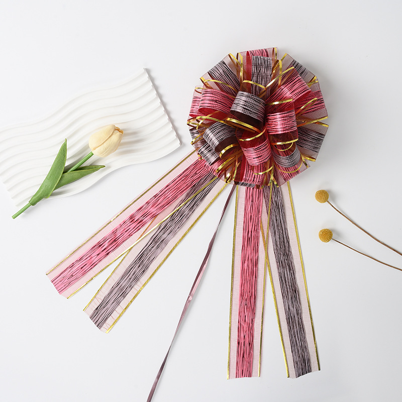 Nuevo transfronterizo de doble capa de doble color de corteza de árbol de tamaño grande flores de nieve de oro regalos de fiesta decoración de flores de dibujo