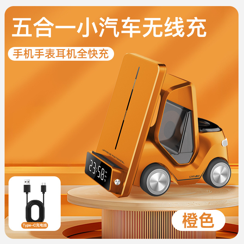 Nuevo dispositivo eléctrico inalámbrico tres en uno transfronterizo de 15W carga rápida adecuado para el soporte de carga del reloj de los auriculares del teléfono móvil de Apple