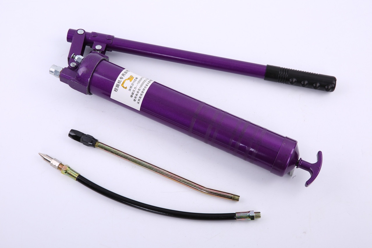 厂家批发手动黄油枪压杆式高压手动精品级600CC省力注油枪挖掘机