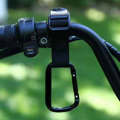 Other Electric Vehicle Accessories — Hanging Buckle Storage Artifact - black-woven-strap-square-buckle-plain-short-style