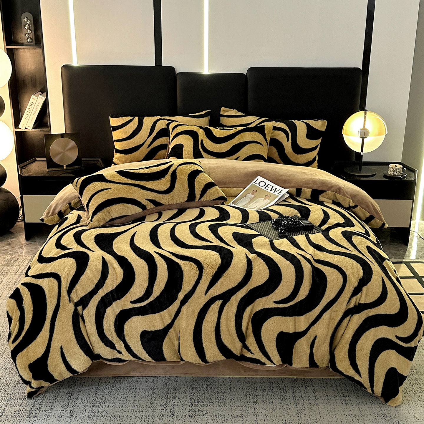 메일라드-얼룩말 패턴 커피