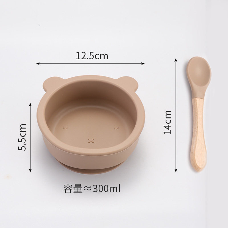 곰그릇/나무손잡이숟가락 [커피색]