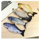 Электрические реалистичные плюшевые мятные рыбки, домашний питомец, котенок, кот, карп