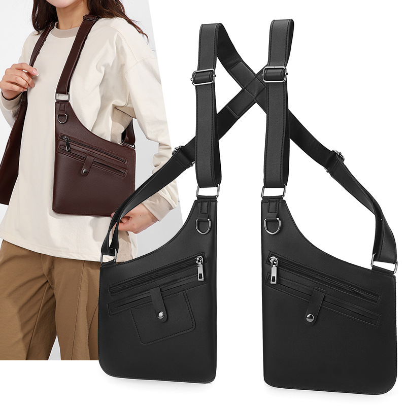 Amazon Men's Retro Strap Underarm Bag Multifunctional Shoulder Bag Women's Outdoor Mobile Phone Bag Portable Amazon Men's Retro Strap Underarm Bag Multifunctional Shoulder Bag Women's Outdoor Mobile Phone Bag Portable