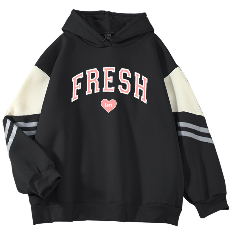 2024 spring and autumn new color matching high-end sense sweater new fresh love ruffian handsome net red long sleeve sweater