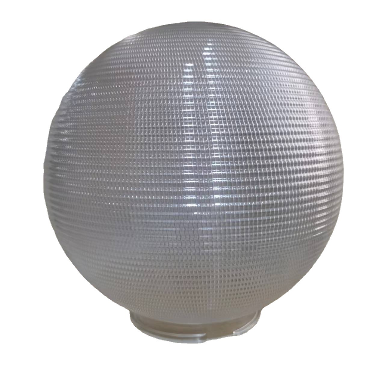 격자 무늬 공 램프 그늘 투명 리브 크리스탈 구형 아크릴 야외 플라스틱 램프 그늘