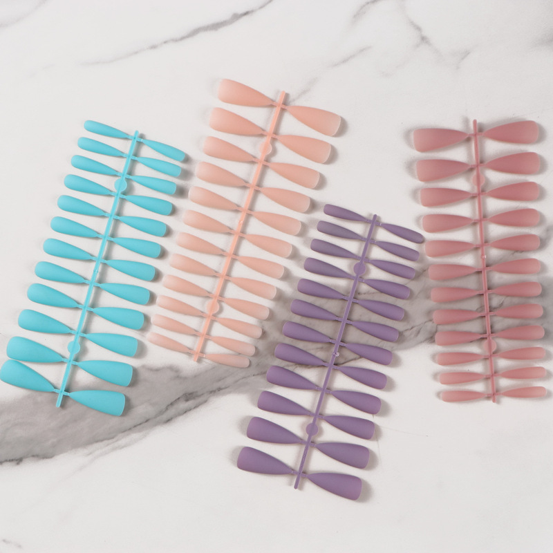 Pointed Matte Colorful 24-Piece Full-Length False Nails DIY Wearable Nail Extension Pure Color Nail Tips Pointed Matte Colorful 24-Piece Full-Length False Nails DIY Wearable Nail Extension Pure Color Nail Tips