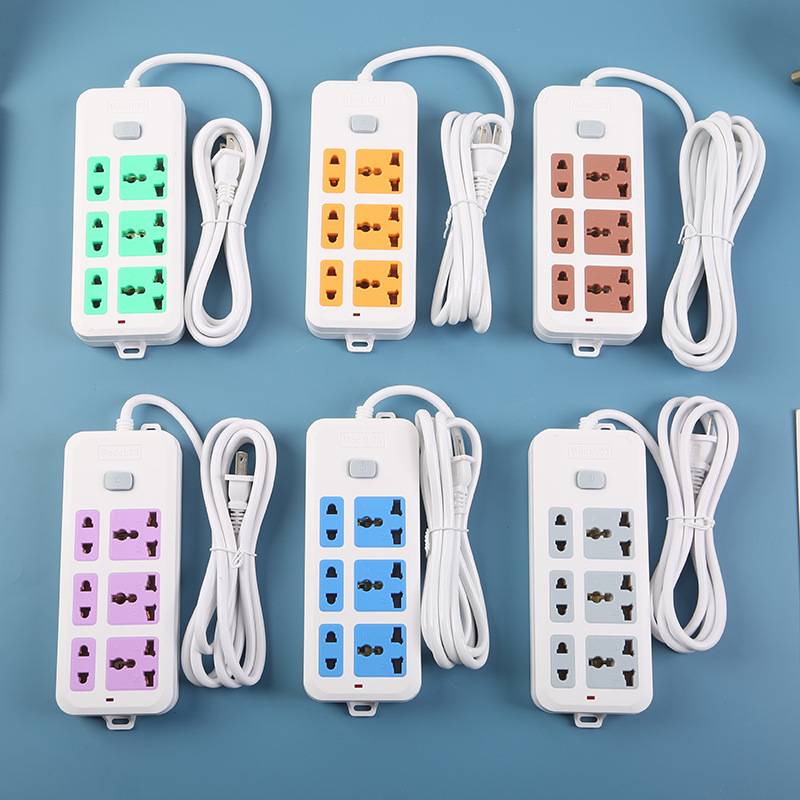 Brillante color multicolor placa de cobre neutro bolsa de interruptor general 6 agujeros 15 enchufe indicador estándar británico estándar europeo estándar americano