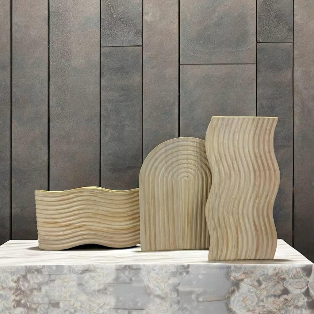 Agua corrugada negro bandeja de madera sólida pan doméstico madera de haya aroma bandeja de almacenamiento bandeja de café de la tarde