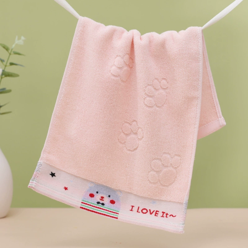 Cotton cartoon soft children's cute wet wipes for face washing, towel, wholesale, water absorbent