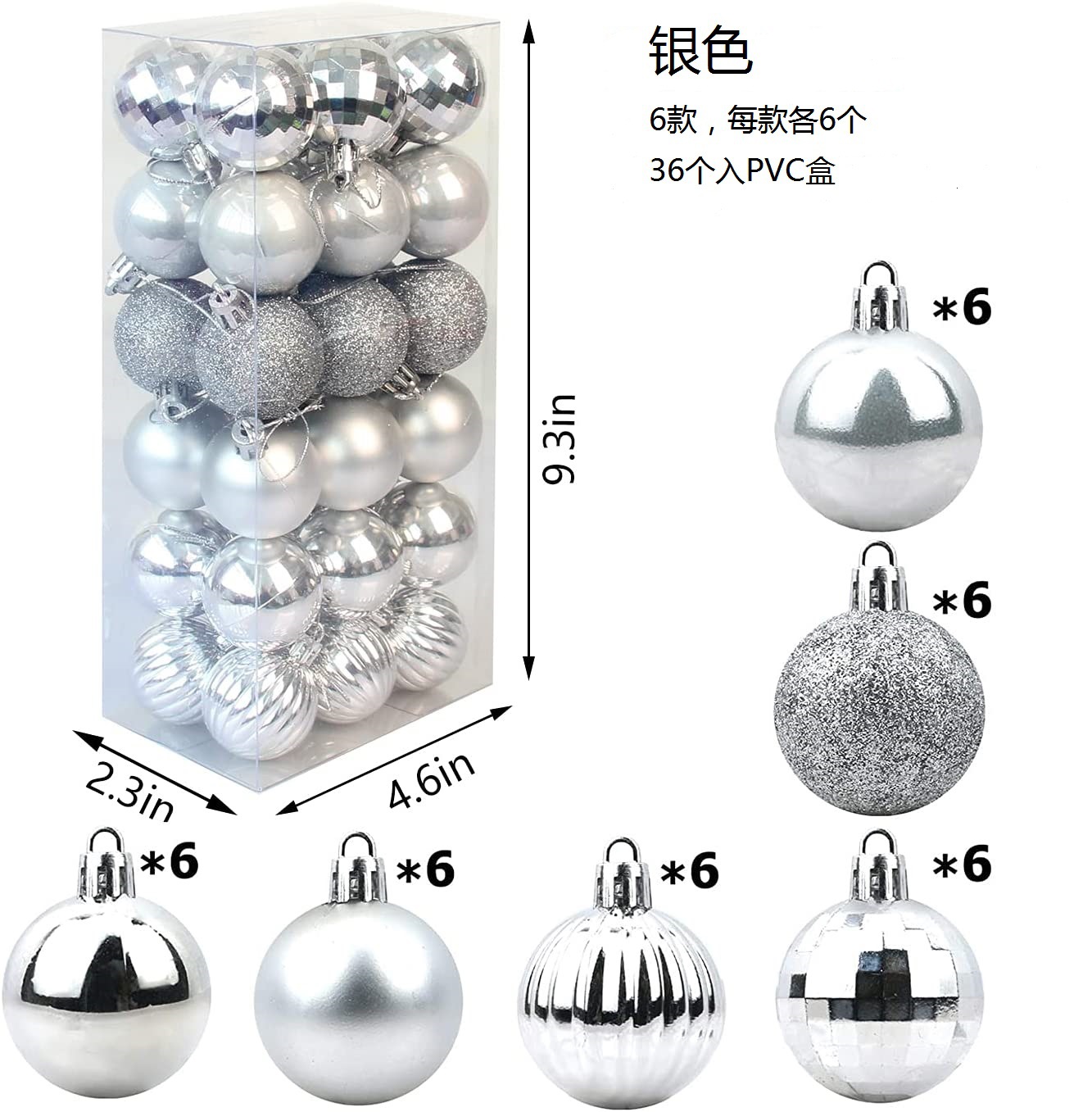 Navidad nueva Bola de forma especial 36 Navidad árbol de Navidad decoración colgante pequeño colgante cuadrado bola sandía traje