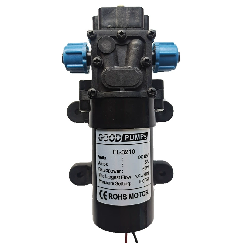 Электрический распылительный насос 6V12V48V18V 24V60W4L обратный мембранный насос 4-точечный насос с резьбой постоянного тока