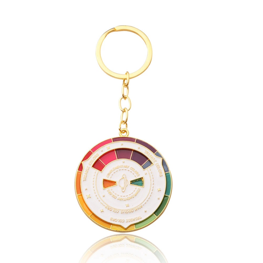 Rainbow emotional adjustable keychain, badge, brooch
