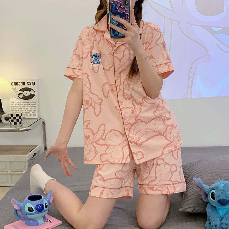 D.M-07 핑크스티치 가디건 더블숏