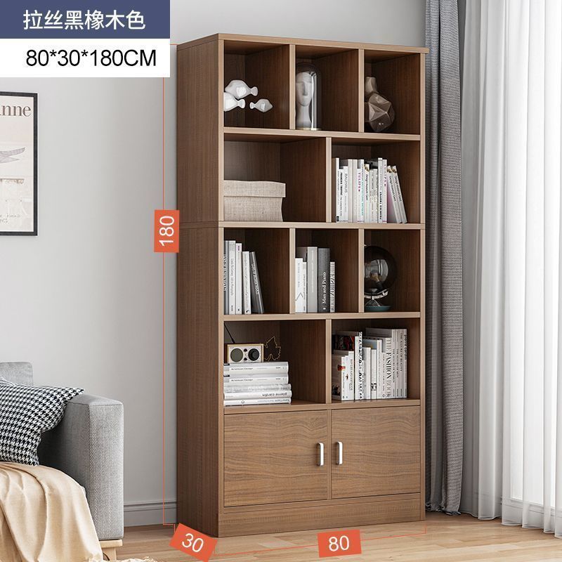 [깊은 캐비닛 도어] 80*30CM 브러시드 블랙 오크 색상