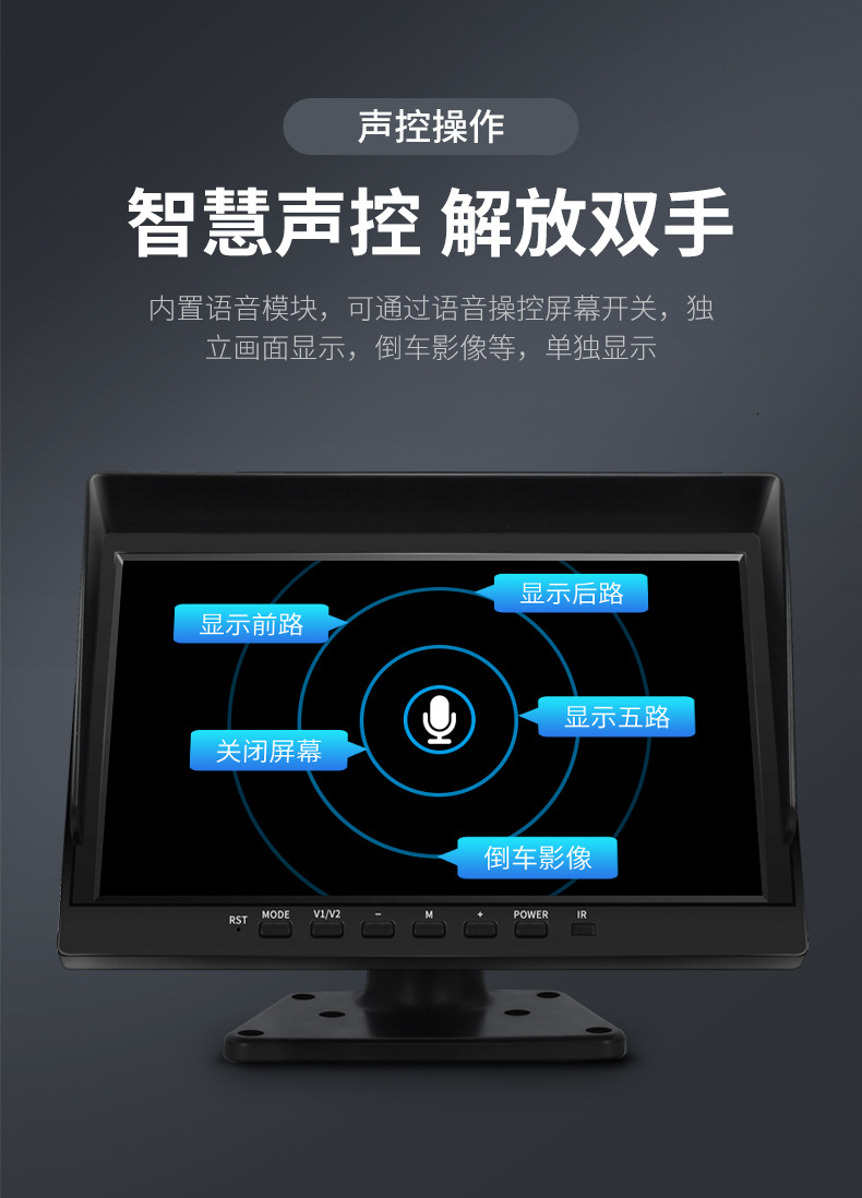 Truck Driving Recorder 24V Rear View Reversing Four-Way Monitoring Blind Spot Early Warning Parking Monitoring Ahd1080 Universal