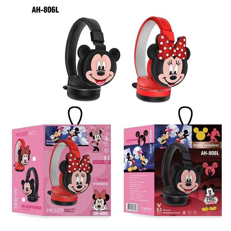 AH-806 Bluetooth гарнитура беспроводной мультяшный Kulomi Stichi Mario Bluetooth гарнитура оптом