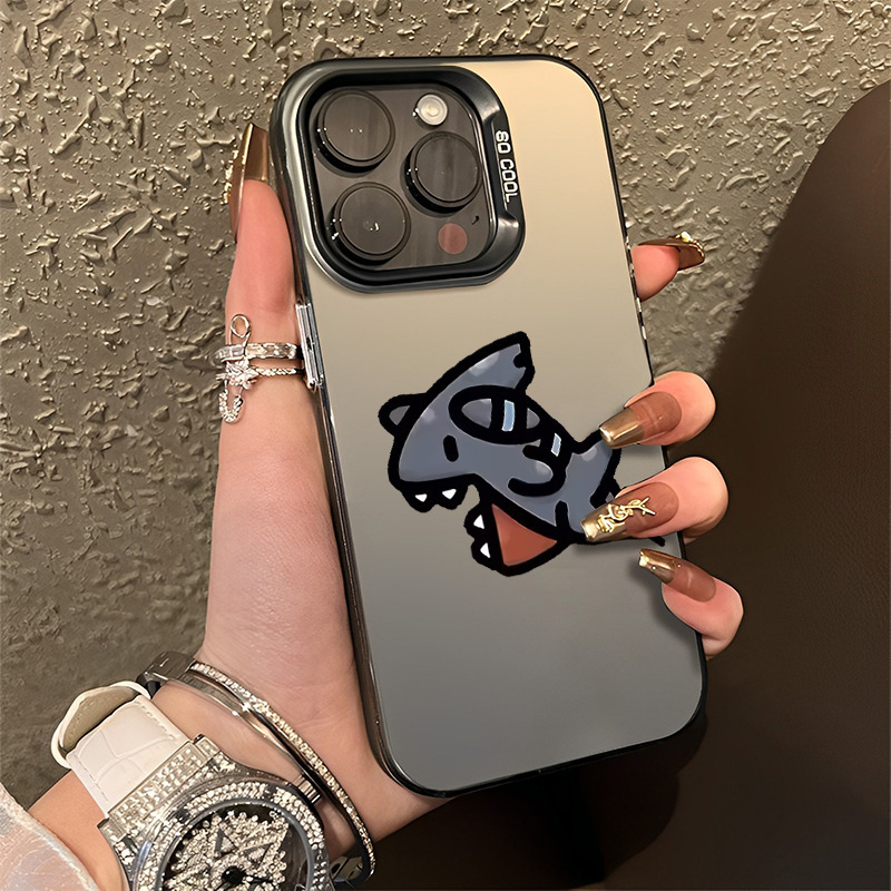 Suitable for Apple 17 Pokémon iPhone 14 Pro Max 13 Charizard Cartoon Shark Phone Case, Anti-Drop and Durable