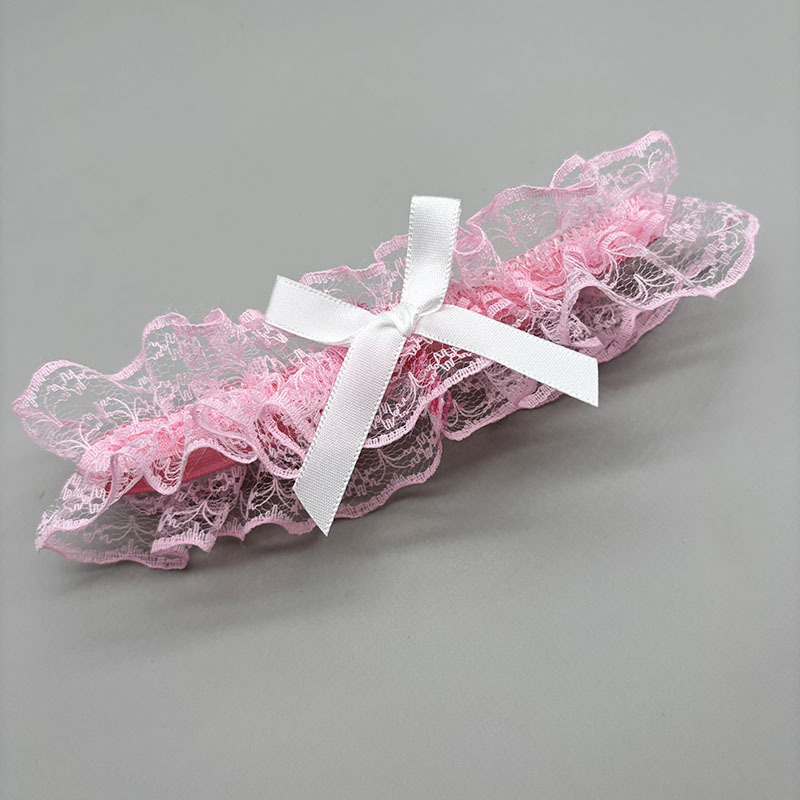 Nuevos productos transfronterizos japoneses de encaje arco de pierna anillo de novia accesorios de vestido de boda muslo correa de pierna de boda cubierta de pierna