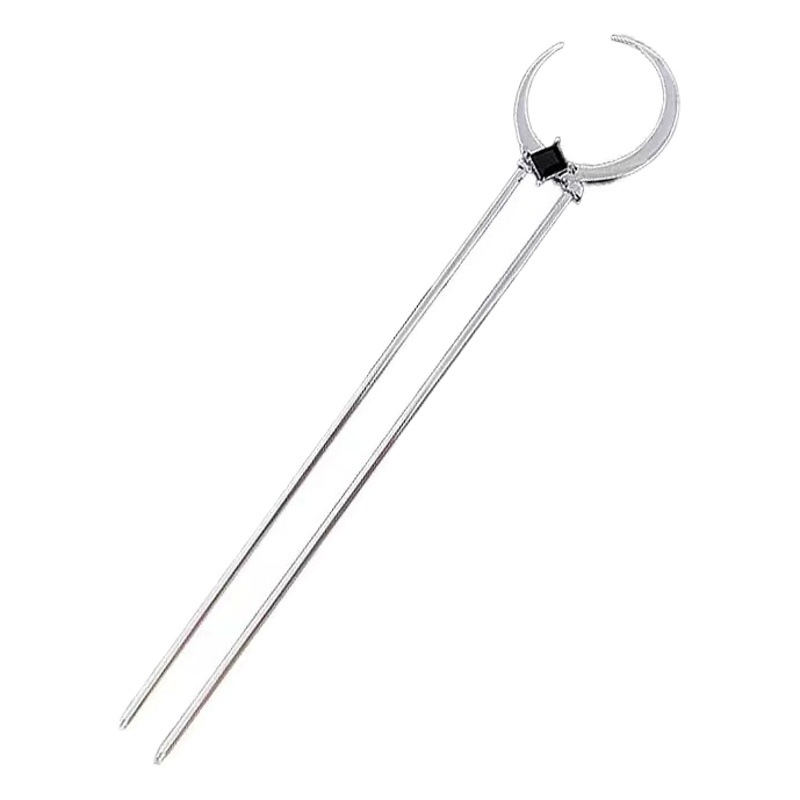 Media Luna joya negra en forma de U horquilla de placa nueva horquilla China hembra simple moderno diario diseño de nicho temperamento