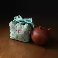✅ Весенняя дорожная сумка из утолщенного шелка с брокатом, чайная банка, чашка для чая, чайный набор, чайник, средняя тканевая сумка, шесть цветов