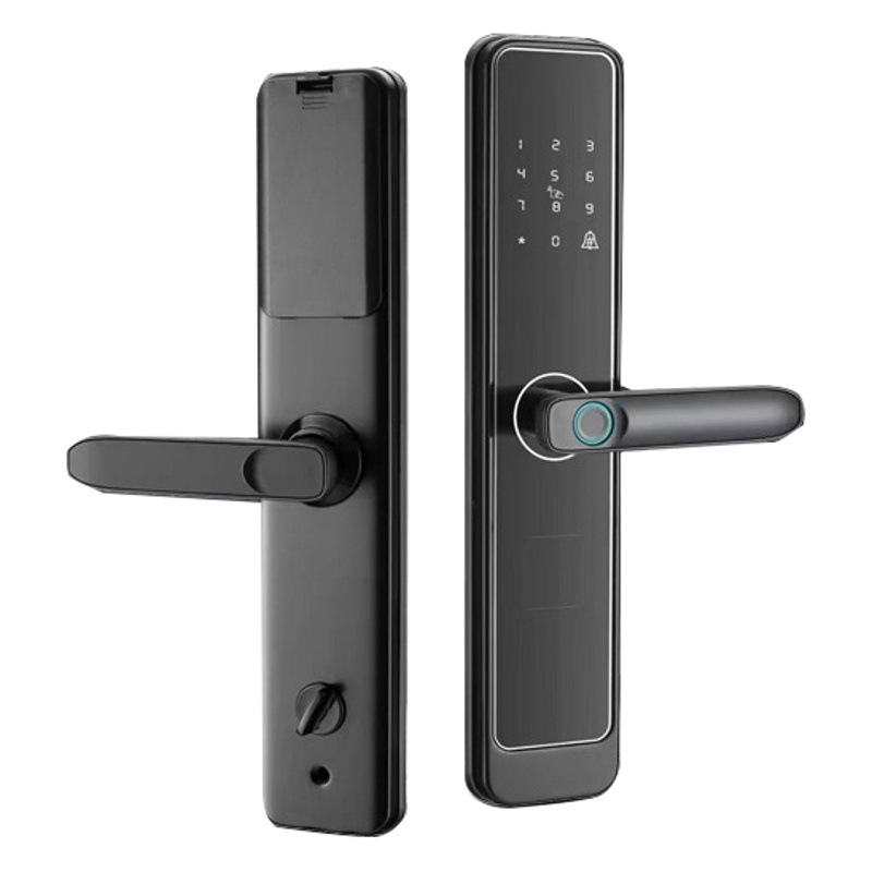 Huella digital de bloqueo de fábrica al por mayor hogar antirrobo puerta electrónica inteligente Contraseña de bloqueo cerradura electrónica inteligente de fábrica al por mayor