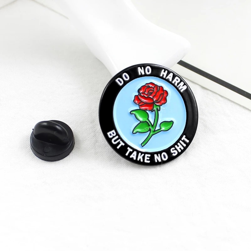 Enamel Design Cute Style Cute Pin Rose Butterfly Alloy Enamel Unisex Brooches